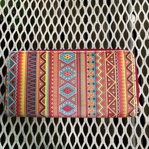 Womens Wallet Aztec Look